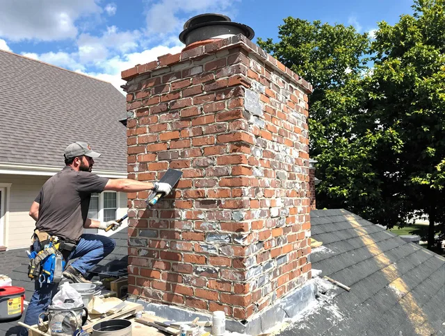 Completed chimney rebuild by Bonita Springs Chimney Sweep in Bonita Springs, FL