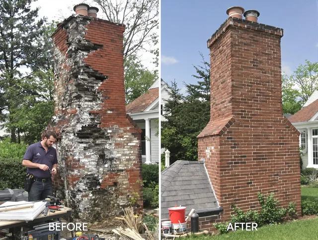 Bonita Springs Chimney Sweep performing a full chimney restoration in Bonita Springs, FL