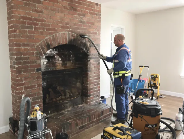 Bonita Springs Chimney Sweep expert performing detailed chimney sweep in Bonita Springs, FL