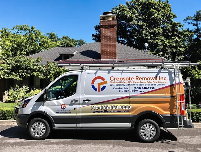 Bonita Springs Chimney Sweep technician removing creosote safely in Bonita Springs, FL